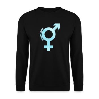 Gleichberechtigung Feminismus Geschenk - Unisex Pullover - Schwarz - Vorne - Alina (178cm) & Michal (187cm)