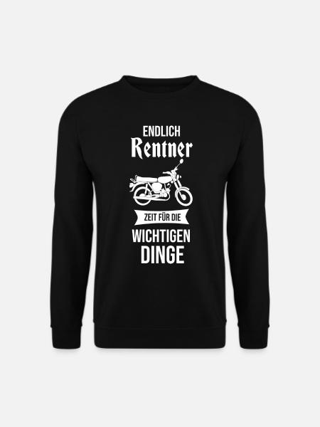 moped pensioner retirement gdr retirement ossi cult - Unisex Sweatshirt - black
