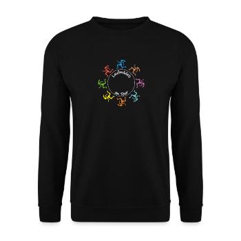 The ultimate design for joggers on tour - Unisex Sweatshirt - black - Front - Alina (178cm) & Michal (187cm)