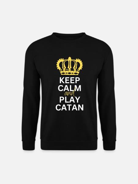 Keep Calm Brettspiel Lustiges Geschenk Siedler - Unisex Pullover - Schwarz