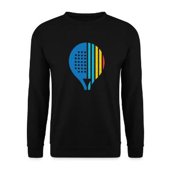 Padel Padel player Padeltennis Padelschläger - Unisex Sweatshirt - black - Front - Alina (178cm) & Michal (187cm)