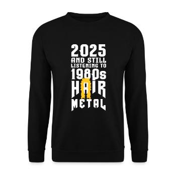 Hair Metal - Unisex Pullover - Schwarz - Vorne - Alina (178cm) & Michal (187cm)