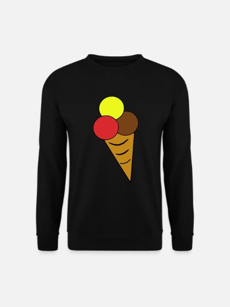 Ice cream cone ice cream ice cream cone - Unisex Sweatshirt - black