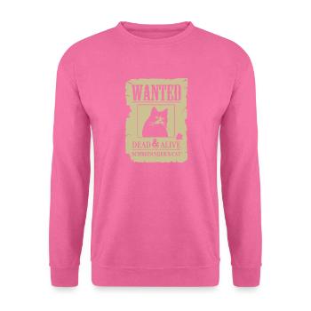 Gesucht tot und lebendig Schrödinger Katze - Unisex Pullover - Pink - Vorne