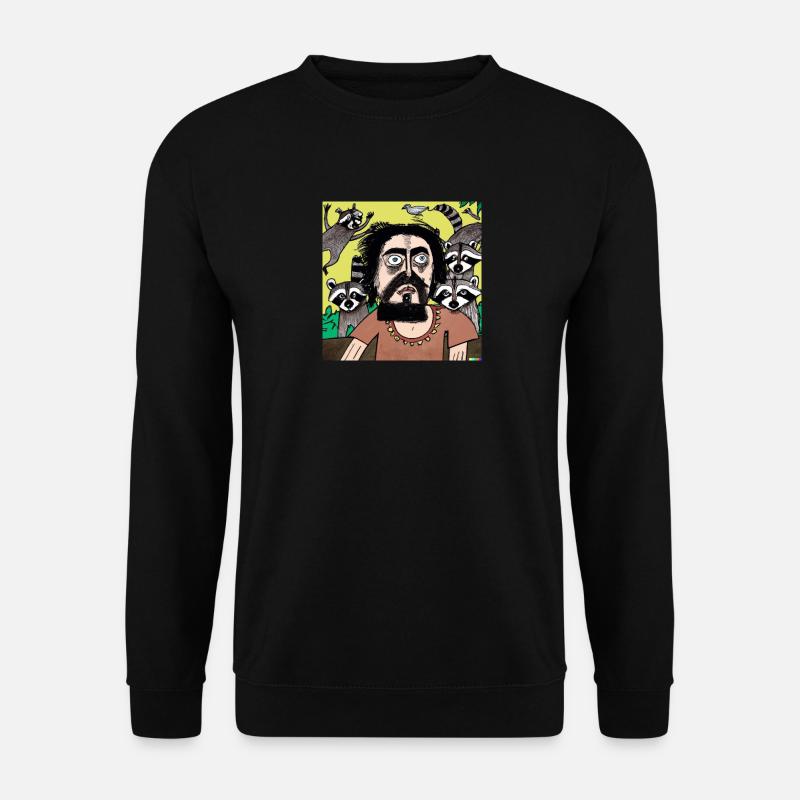Racoon - Unisex Pullover - Schwarz
