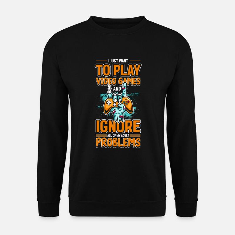 Nerd Online Computer Game Geek - Unisex Sweatshirt - black