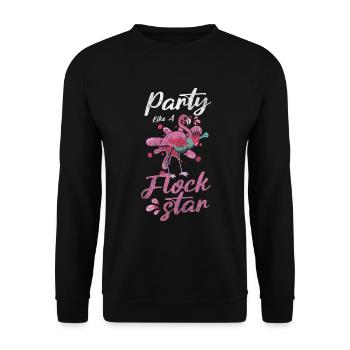 Pool Party Party Holiday Party Time - Unisex Sweatshirt - black - Front - Alina (178cm) & Michal (187cm)
