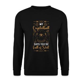 Fortune Teller Future Spiritual - Unisex Sweatshirt - black - Front - Alina (178cm) & Michal (187cm)