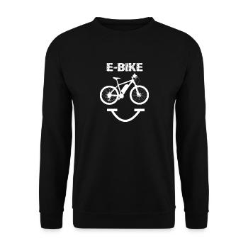 bicycle - Unisex Sweatshirt - black - Front - Alina (178cm) & Michal (187cm)