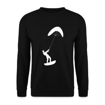 Kitesurfing - Unisex Pullover - Schwarz - Vorne - Alina (178cm) & Michal (187cm)