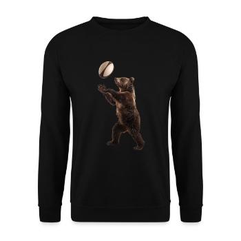 Tragen - Unisex Pullover - Schwarz - Vorne - Alina (178cm) & Michal (187cm)