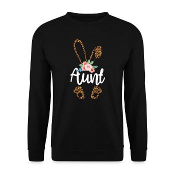 Tante Amoureux des animaux Femmes Mignon Jour de Pâques - Sweat-shirt Unisexe - noir - Devant - Alina (178cm) & Michal (187cm)