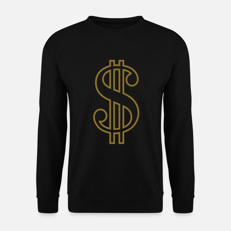 Dollarzeichen - Unisex Pullover - Schwarz