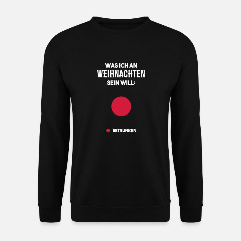 Weihnachten betrunken - Unisex Pullover - Schwarz