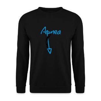 Apnea Script - Unisex Pullover - Schwarz - Vorne - Alina (178cm) & Michal (187cm)