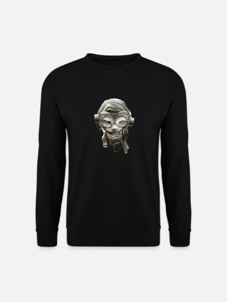 PILOTCAT (Splashes) - Unisex Sweatshirt - black