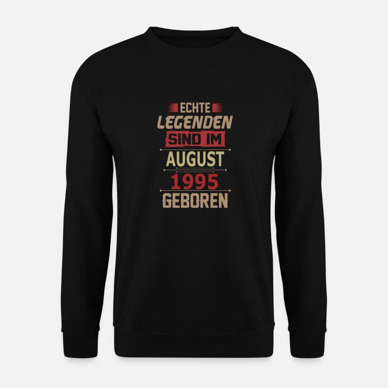 AUGUST 1995 - Unisex Pullover - Schwarz
