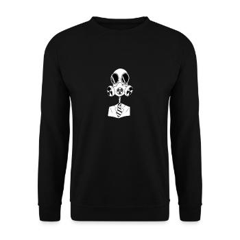 maille de saké - Sweat-shirt Unisexe - noir - Devant - Alina (178cm) & Michal (187cm)