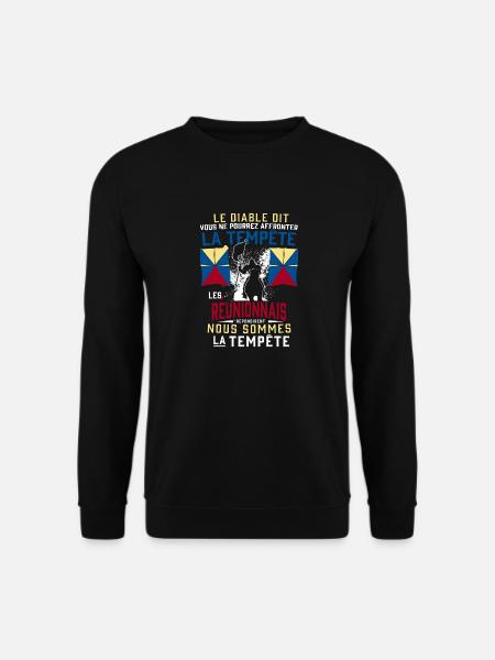Réunionnais Tempête - Sweat-shirt Unisexe - noir