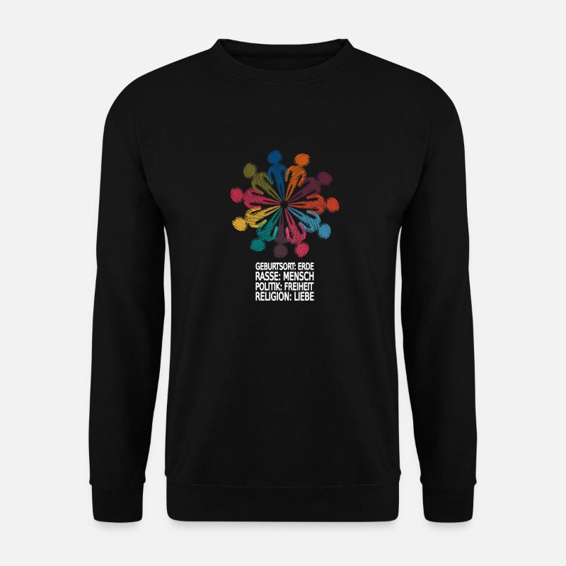 Gegen Rassismus - Unisex Pullover - Schwarz