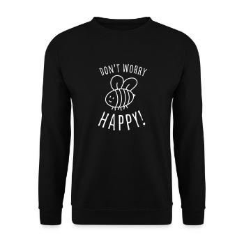 T-shirt enfant mignon avec abeille. - Sweat-shirt Unisexe - noir - Devant - Alina (178cm) & Michal (187cm)