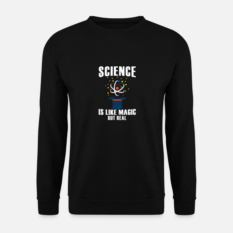 Wissenschaft Science Magie Realität Geschenk - Unisex Pullover - Schwarz
