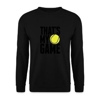 tennis - that's my game - Sweat-shirt Unisexe - noir - Devant - Alina (178cm) & Michal (187cm)