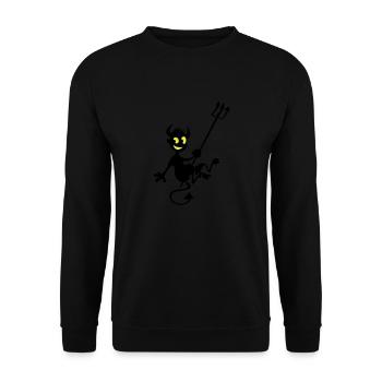Diablotin - Sweat-shirt Unisexe - noir - Devant - Alina (178cm) & Michal (187cm)