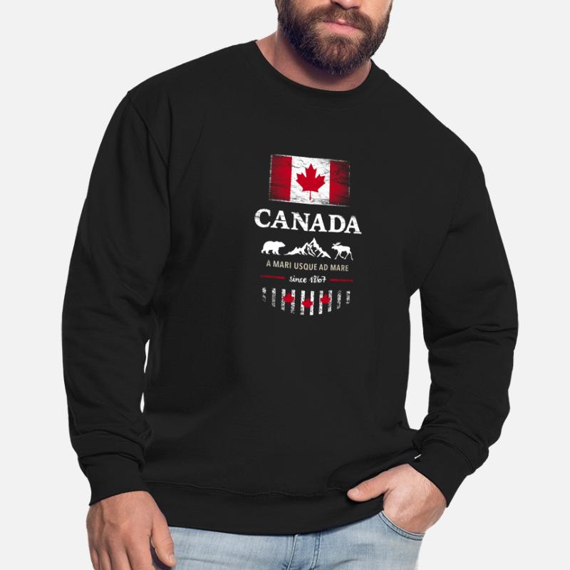 Drapeau unifolié Canada Canada Amérique Sweat-shirt Unisexe