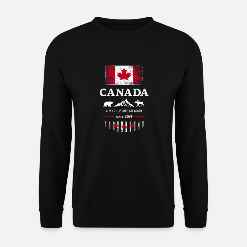 Drapeau unifolié Canada Canada Amérique - Sweat-shirt Unisexe - noir