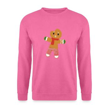 Christmas Biscuit - Sweat-shirt Unisexe - rose - Devant