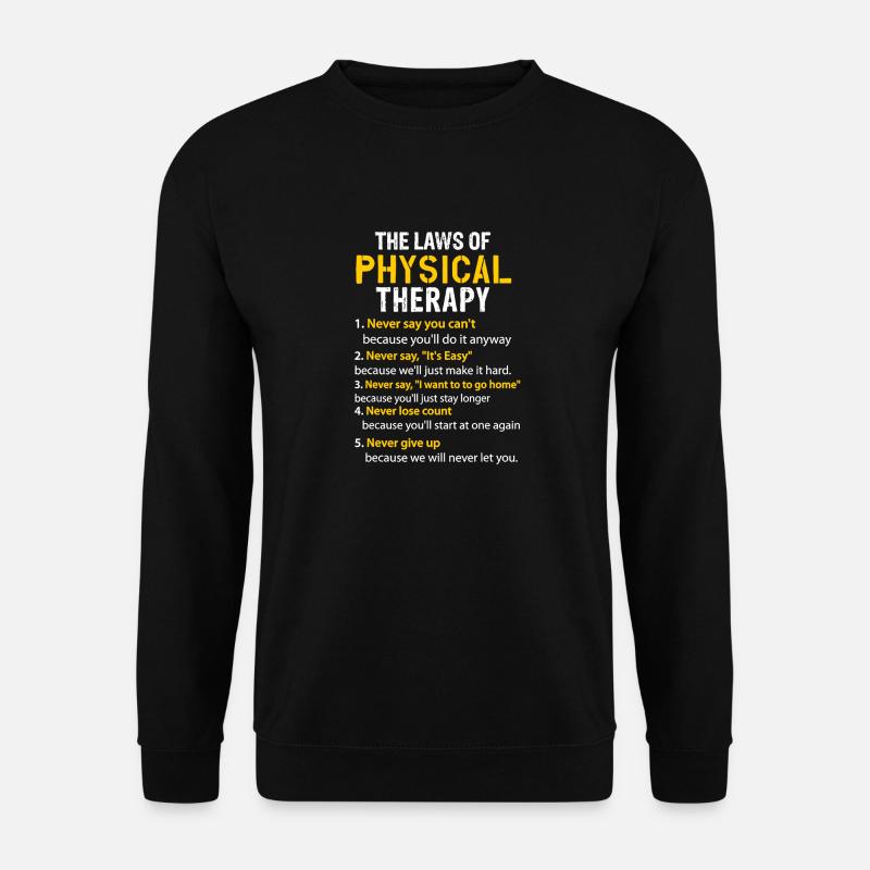 Physical Therapy T- shirts - Unisex Sweatshirt - black