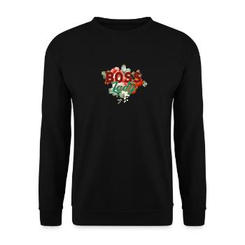 Boss Lady - Unisex Sweatshirt - black - Front - Alina (178cm) & Michal (187cm)