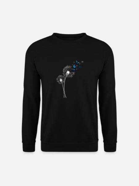 Pusteblume Papillon Femmes Cadeau - Sweat-shirt Unisexe - noir