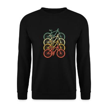 Vélo VTT vélo cycliste - Sweat-shirt Unisexe - noir - Devant - Alina (178cm) & Michal (187cm)