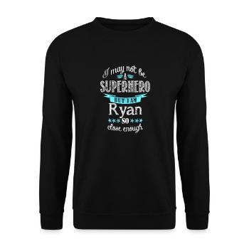 Ryan - Unisex Pullover - Schwarz - Vorne - Alina (178cm) & Michal (187cm)