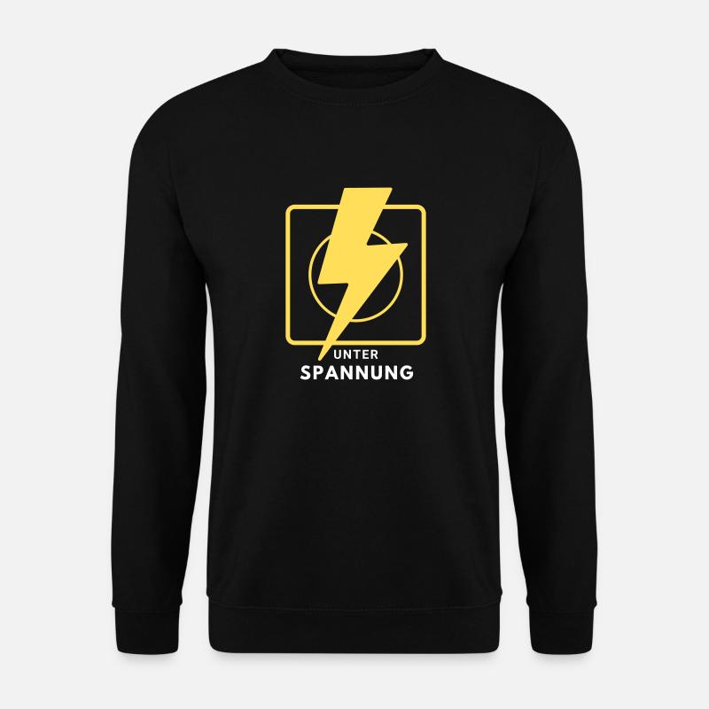 Elektriker Elektroniker Strom Spannung Geschenk - Unisex Pullover - Schwarz