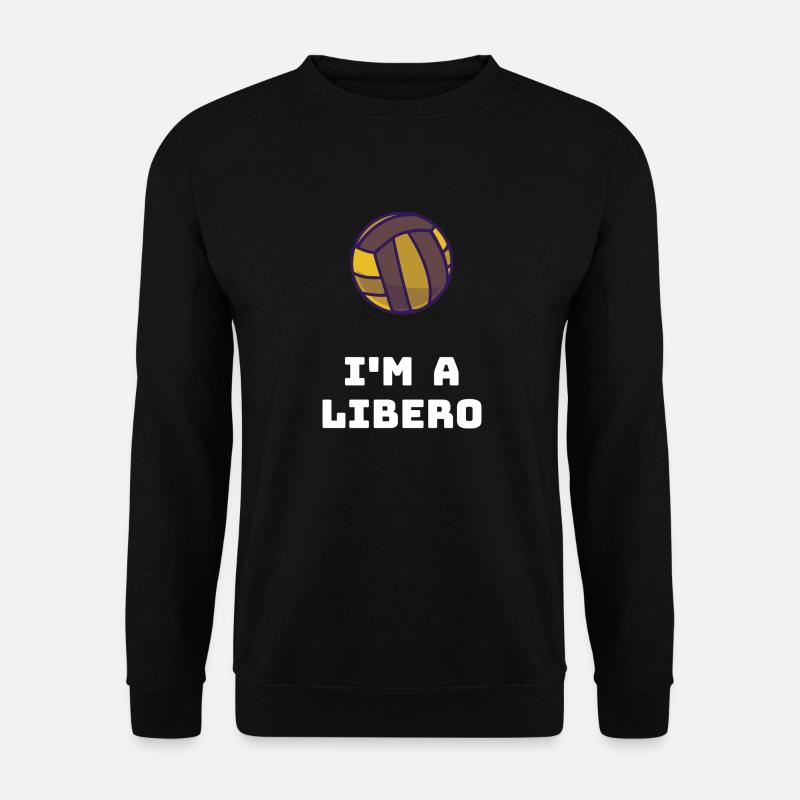 Volleyball Libero Geschenkidee - Unisex Pullover - Schwarz