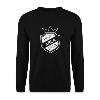 Abla - Unisex Pullover - Schwarz - Vorne - Alina (178cm) & Michal (187cm)