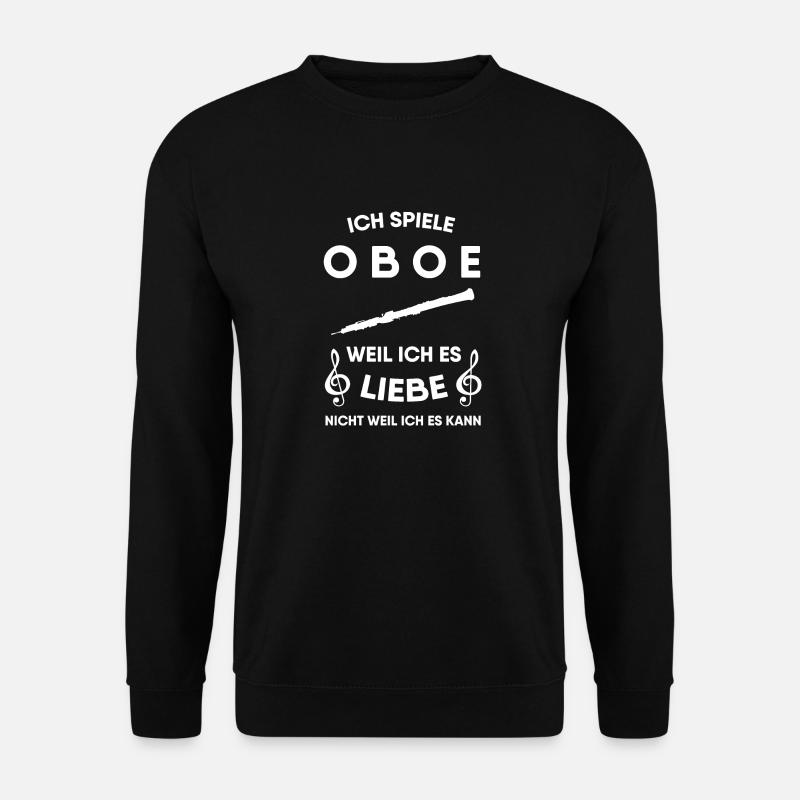Oboe - Unisex Pullover - Schwarz