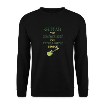 Instrument de guitare pour les gens intelligents Mint - Sweat-shirt Unisexe - noir - Devant - Alina (178cm) & Michal (187cm)