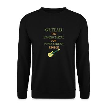Instrument de guitare pour les gens intelligents Sage - Sweat-shirt Unisexe - noir - Devant - Alina (178cm) & Michal (187cm)