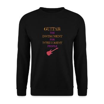 Instrument de guitare pour les gens intelligents Tiger - Sweat-shirt Unisexe - noir - Devant - Alina (178cm) & Michal (187cm)