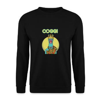 COGGI KING AFRICA - Sweat-shirt Unisexe - noir - Devant - Alina (178cm) & Michal (187cm)