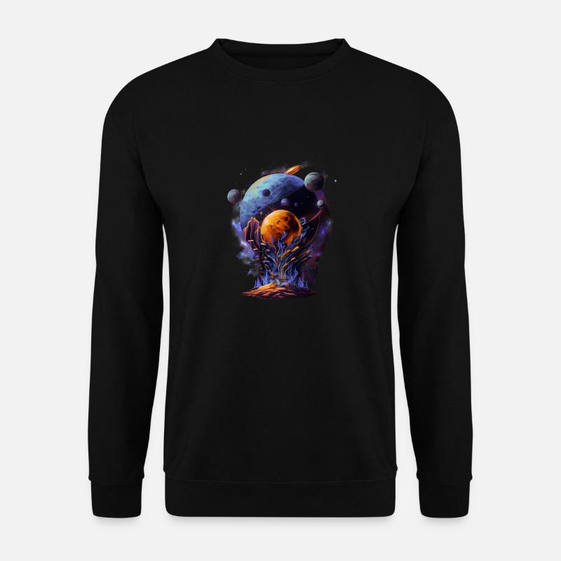 Weltraum-Alpha - Unisex Pullover - Schwarz