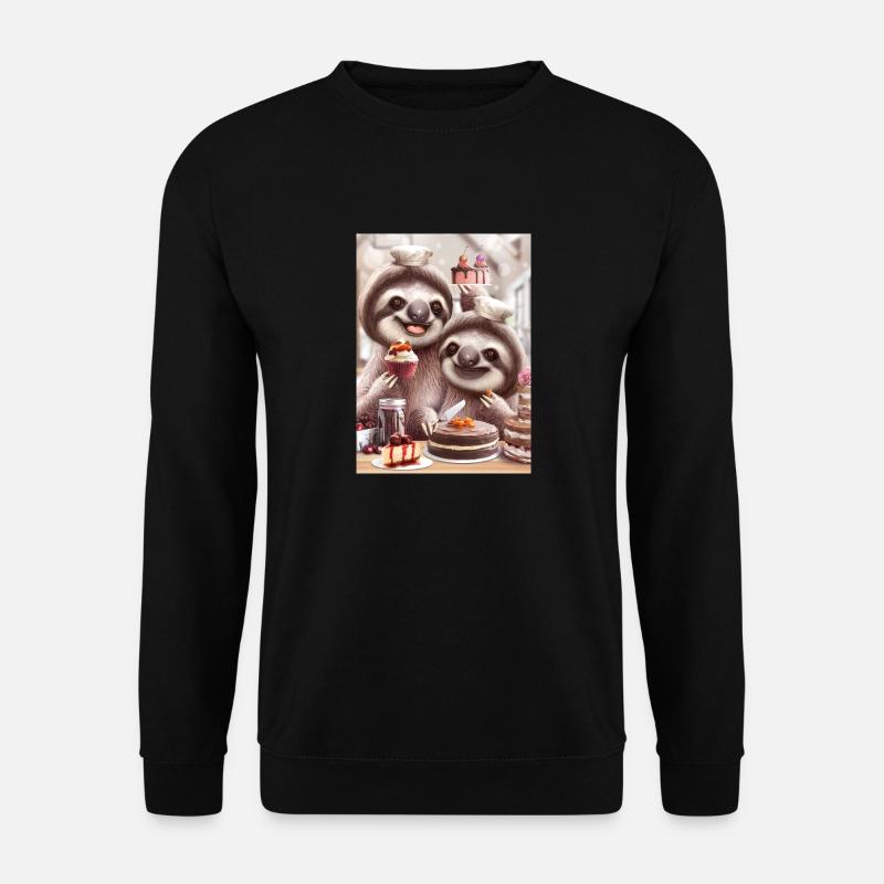 KUCHEN SLOTH - Unisex Pullover - Schwarz