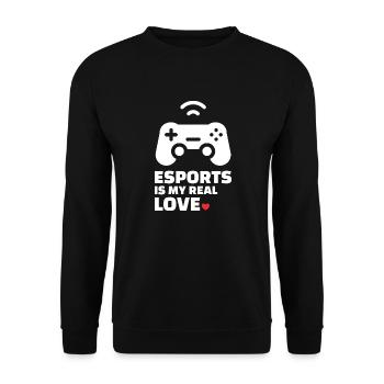 Esports & Gaming - Unisex Sweatshirt - black - Front - Alina (178cm) & Michal (187cm)