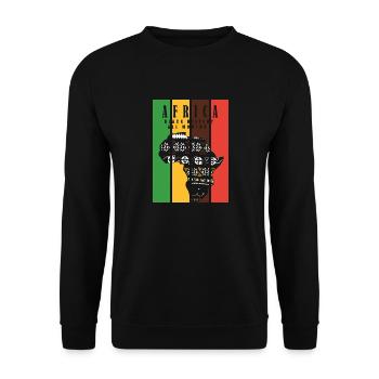 African Black History Month - Sweat-shirt Unisexe - noir - Devant - Alina (178cm) & Michal (187cm)