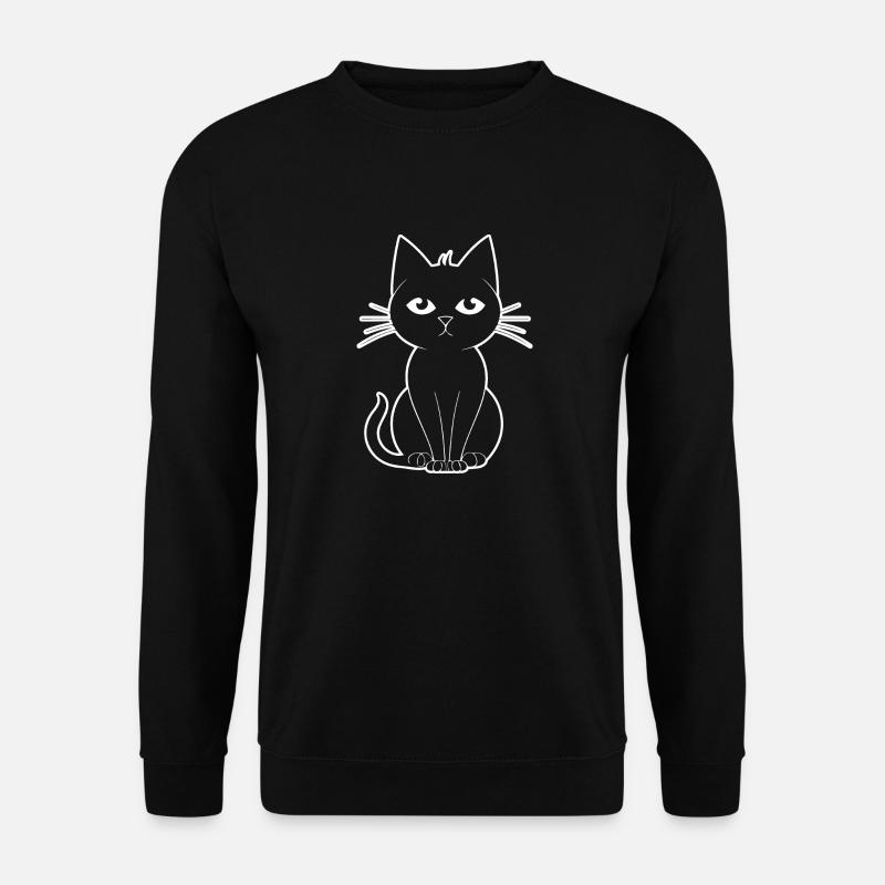 Chat chaton chaton dame - Sweat-shirt Unisexe - noir