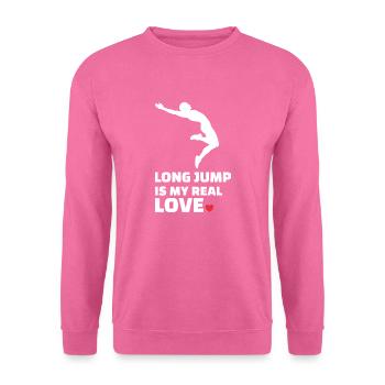 J’adore le saut en longueur - Sweat-shirt Unisexe - rose - Devant